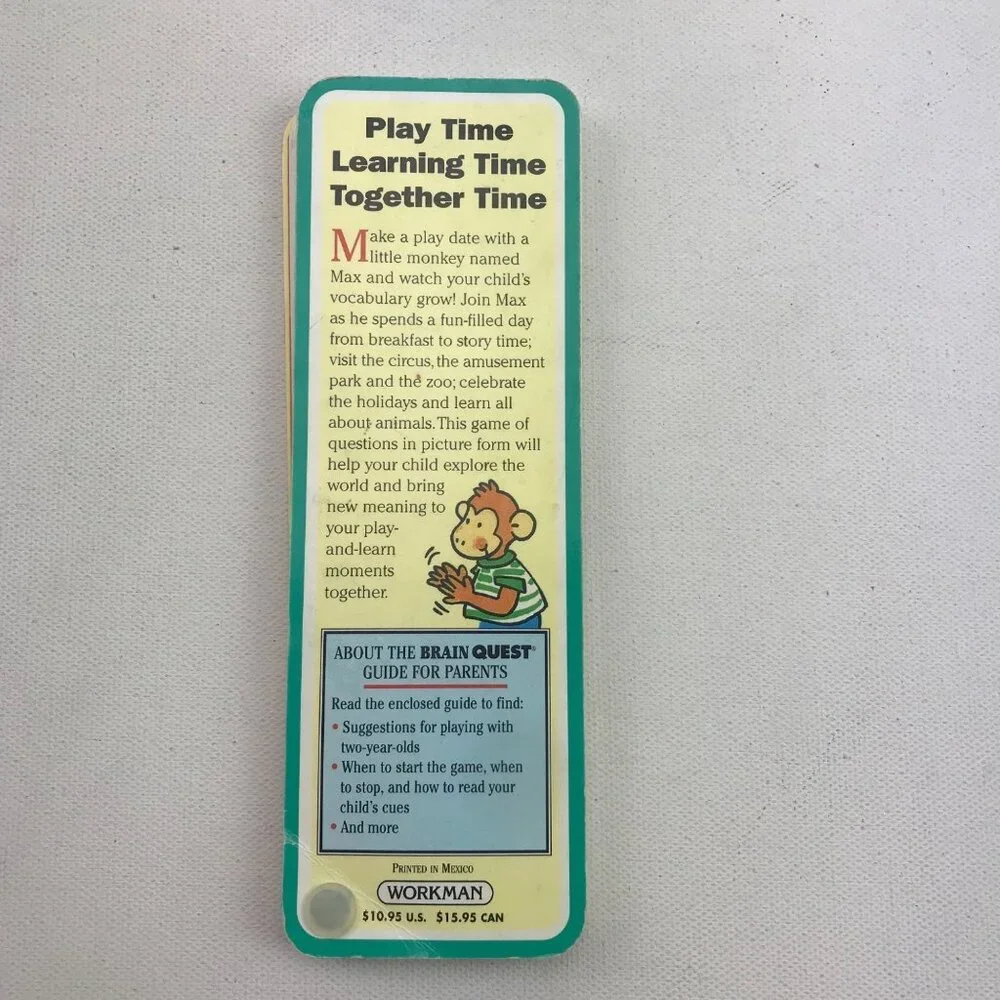 My First Brain Quest Build Toddler Vocabulary Flash Cards